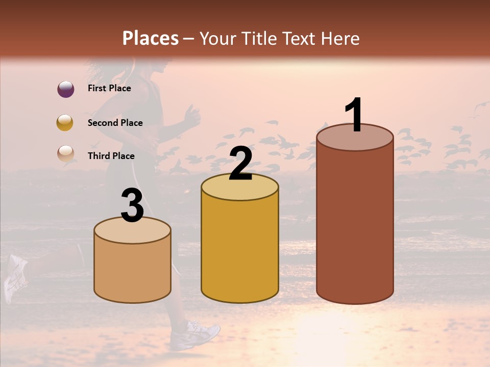 Sweat Runner Shape PowerPoint Template