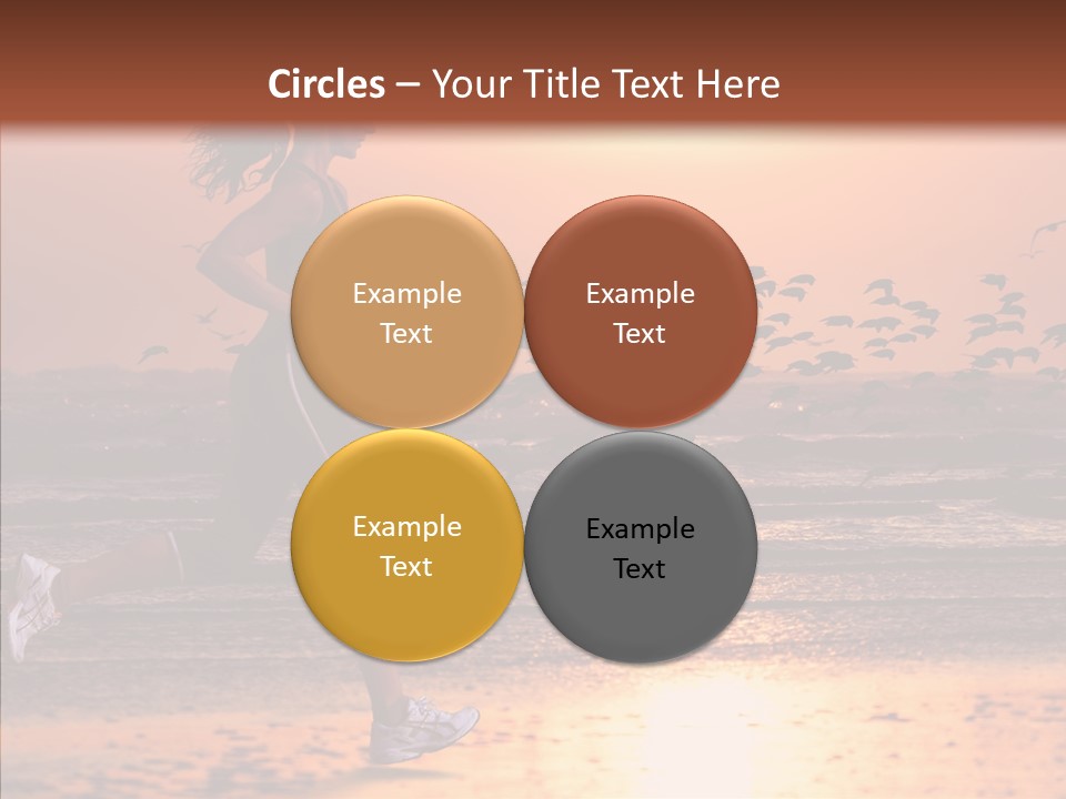 Sweat Runner Shape PowerPoint Template