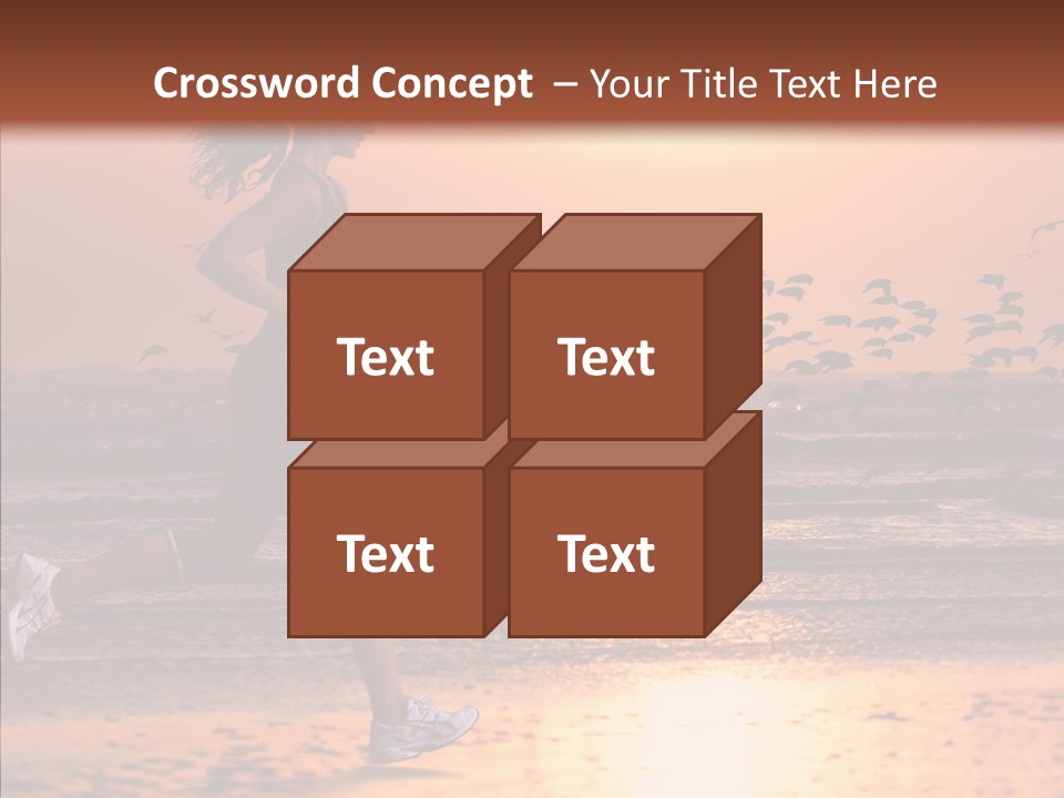 Sweat Runner Shape PowerPoint Template