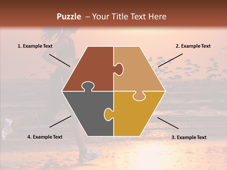 Sweat Runner Shape PowerPoint Template