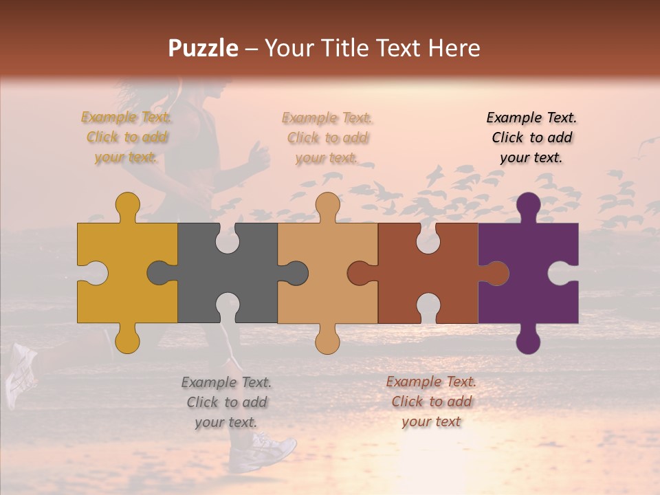 Sweat Runner Shape PowerPoint Template