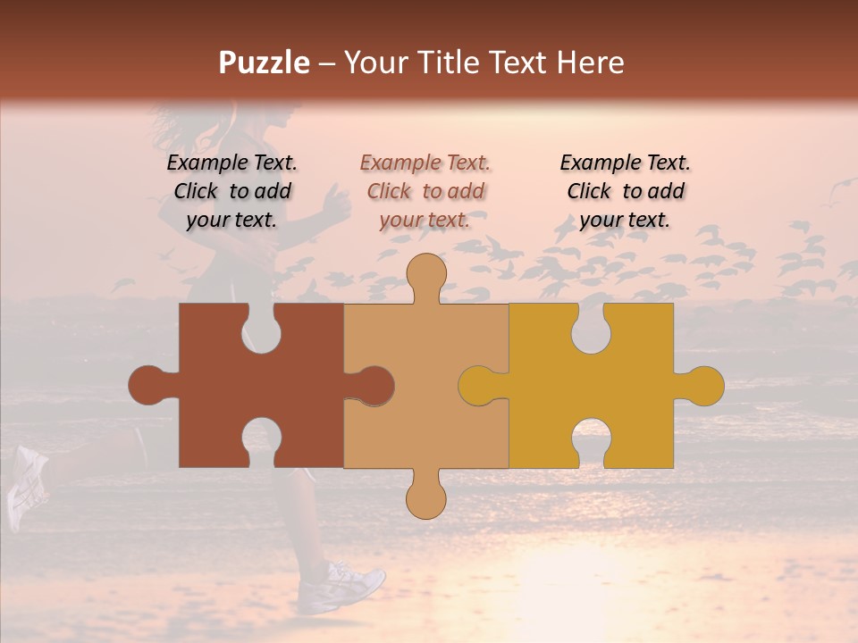 Sweat Runner Shape PowerPoint Template