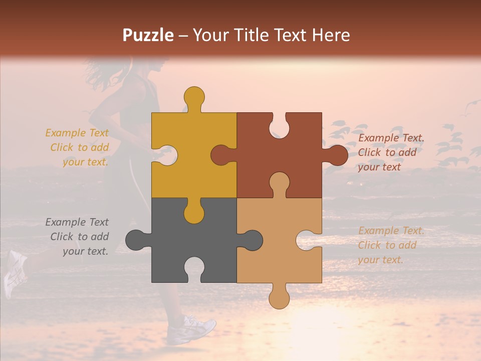 Sweat Runner Shape PowerPoint Template