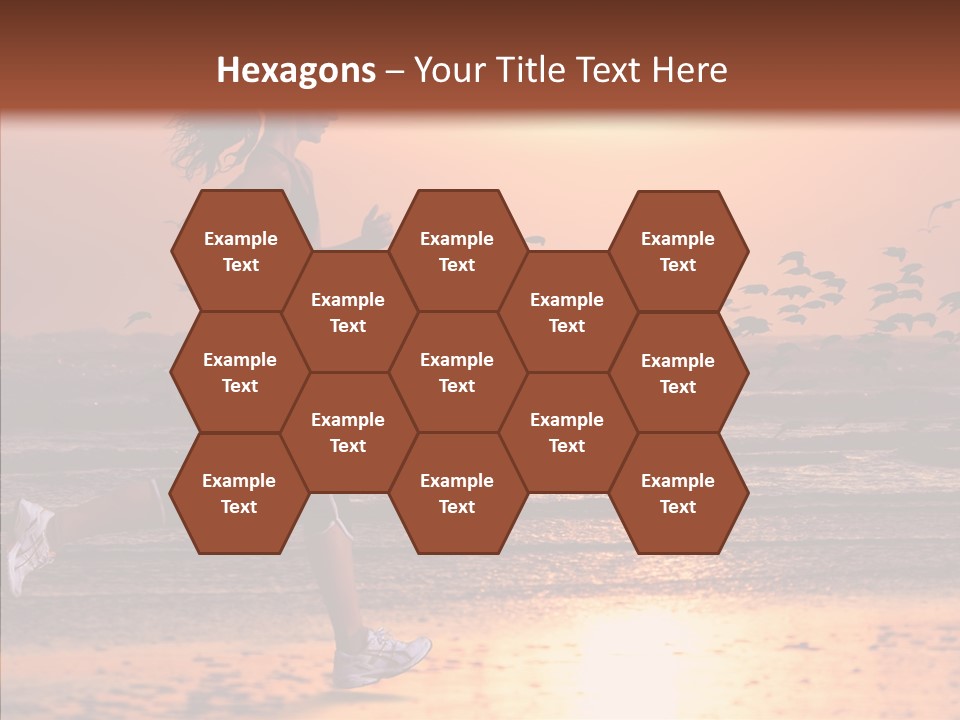 Sweat Runner Shape PowerPoint Template