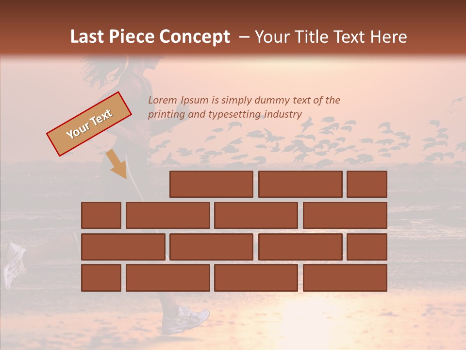 Sweat Runner Shape PowerPoint Template