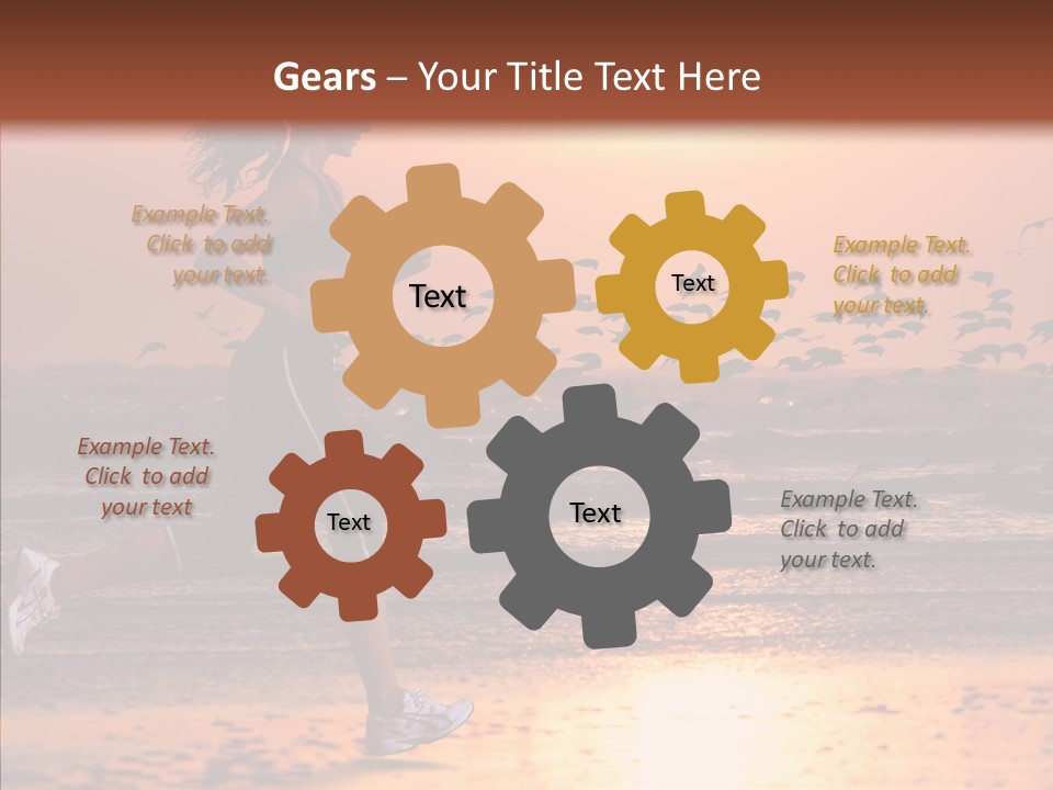 Sweat Runner Shape PowerPoint Template