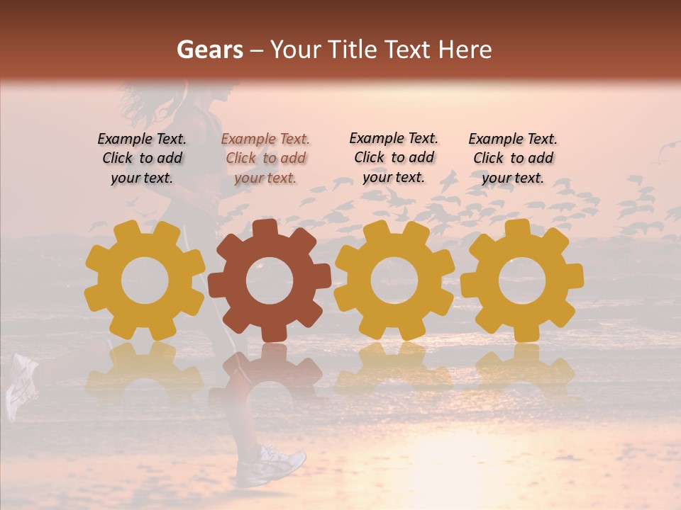 Sweat Runner Shape PowerPoint Template