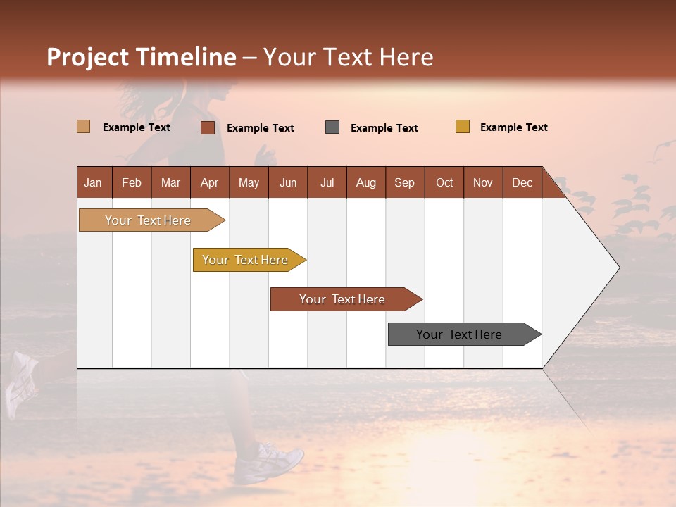 Sweat Runner Shape PowerPoint Template