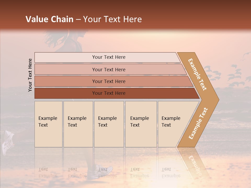 Sweat Runner Shape PowerPoint Template