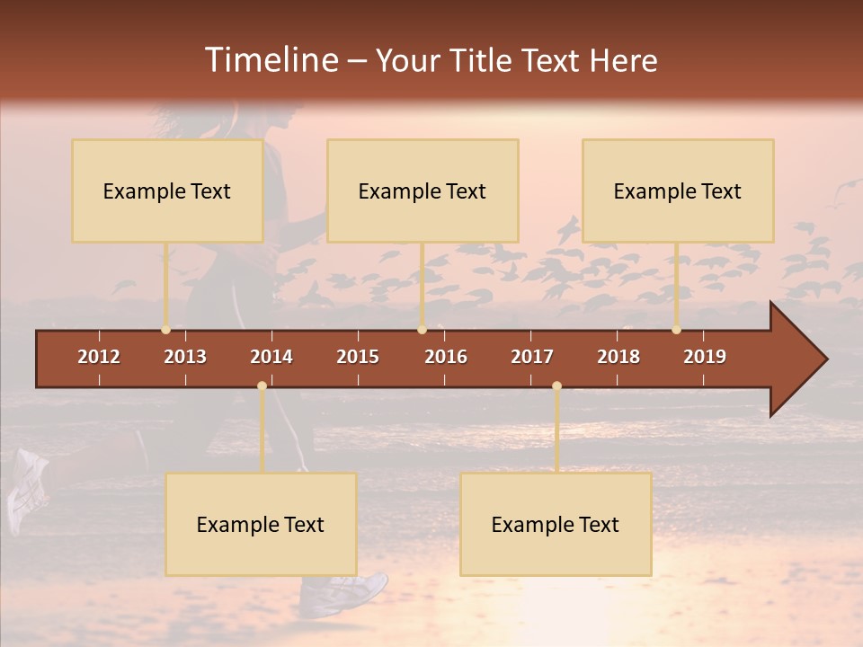 Sweat Runner Shape PowerPoint Template