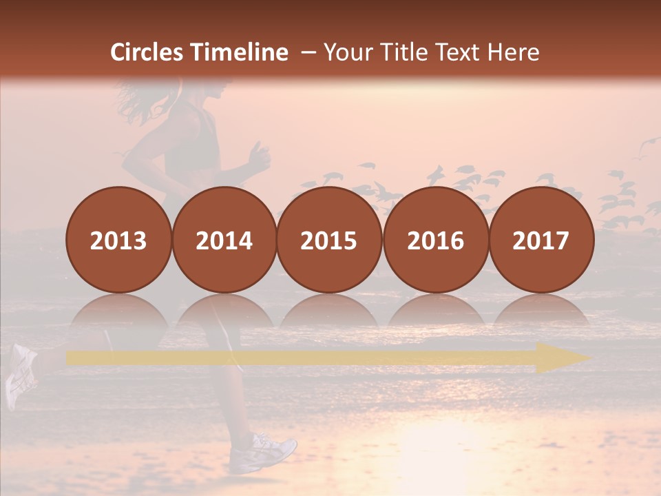 Sweat Runner Shape PowerPoint Template