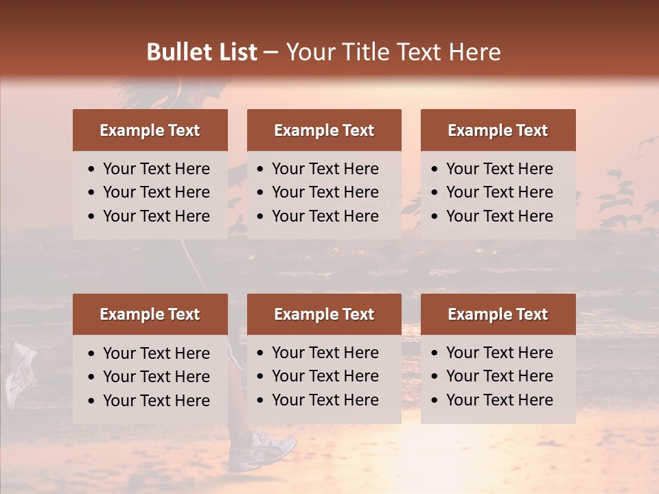 Sweat Runner Shape PowerPoint Template