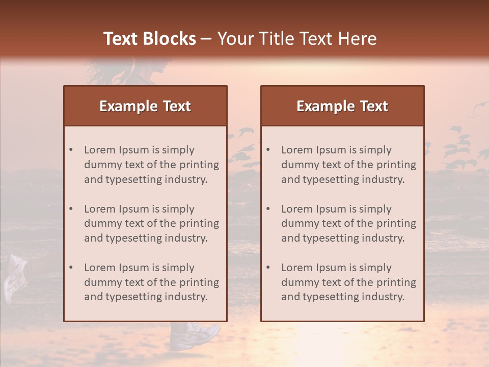 Sweat Runner Shape PowerPoint Template
