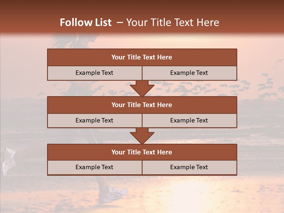 Sweat Runner Shape PowerPoint Template