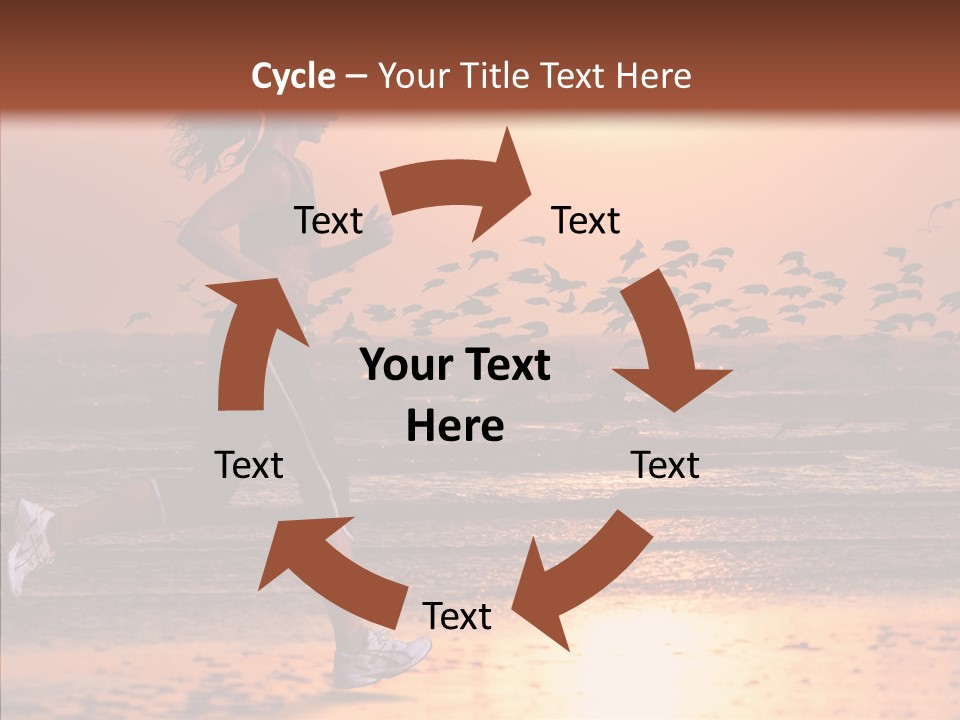 Sweat Runner Shape PowerPoint Template