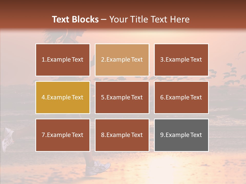 Sweat Runner Shape PowerPoint Template