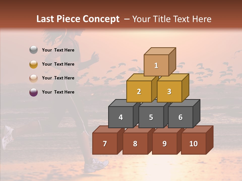 Sweat Runner Shape PowerPoint Template