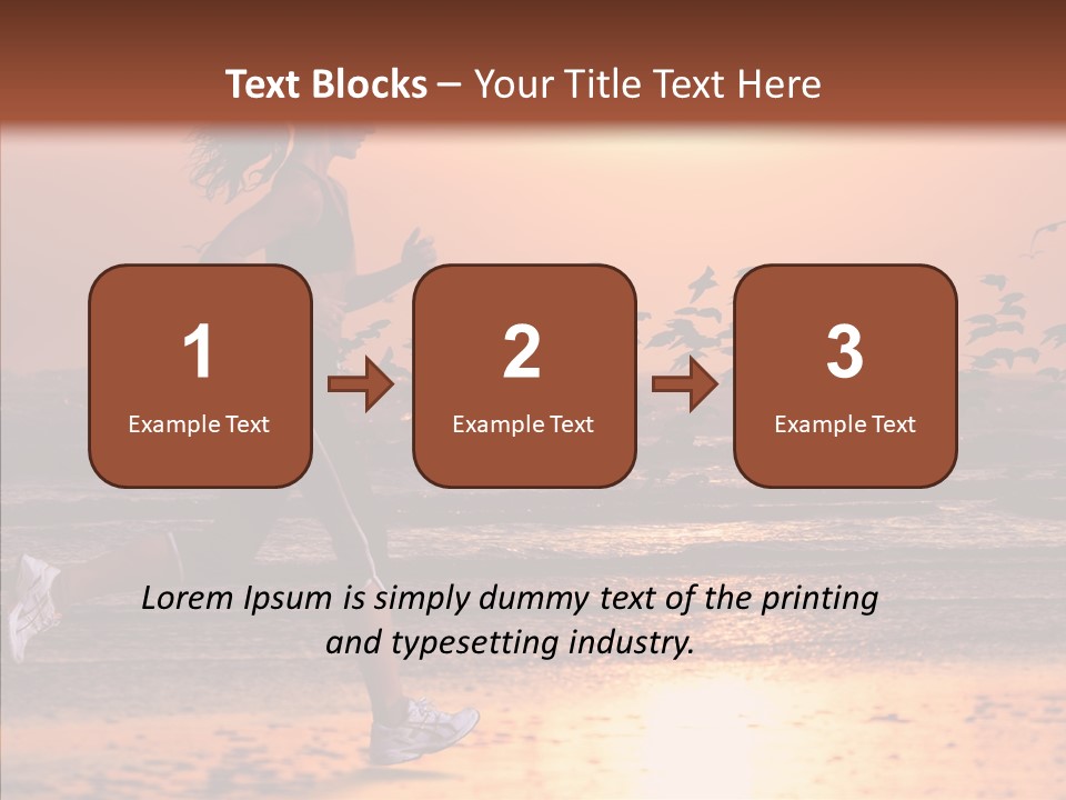 Sweat Runner Shape PowerPoint Template