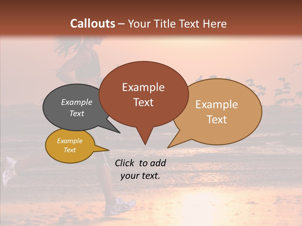 Sweat Runner Shape PowerPoint Template