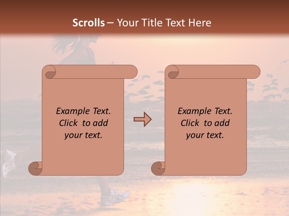 Sweat Runner Shape PowerPoint Template