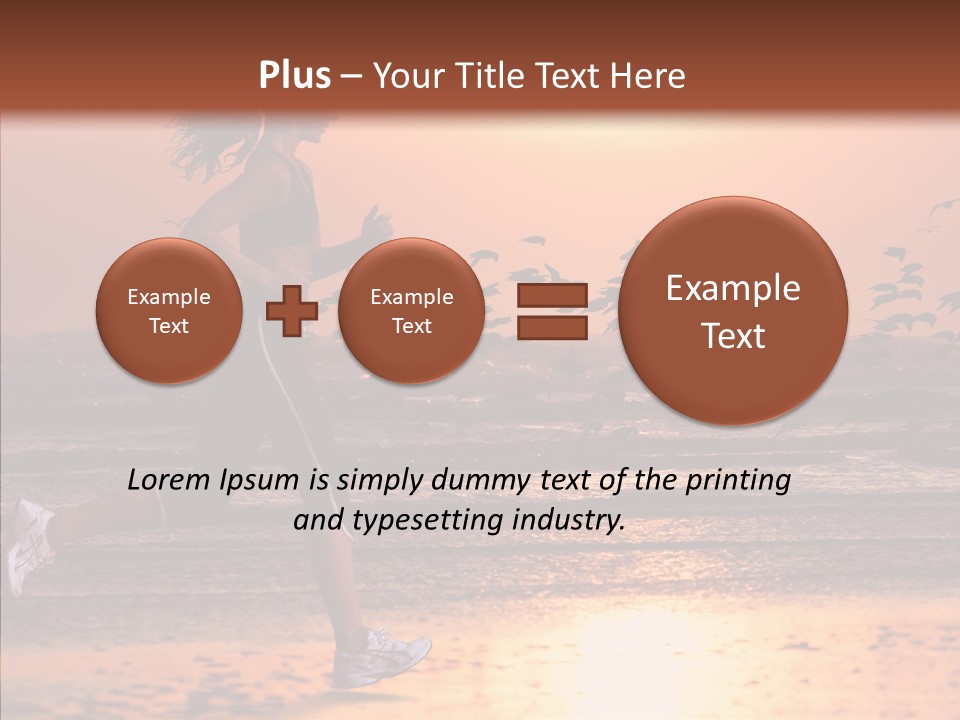 Sweat Runner Shape PowerPoint Template
