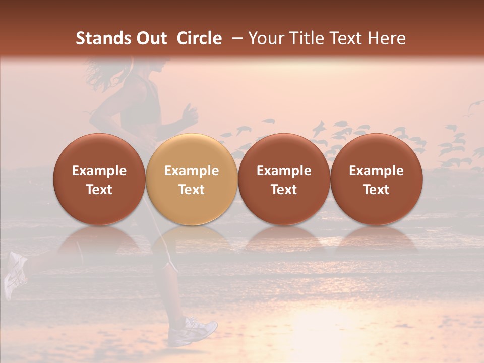 Sweat Runner Shape PowerPoint Template