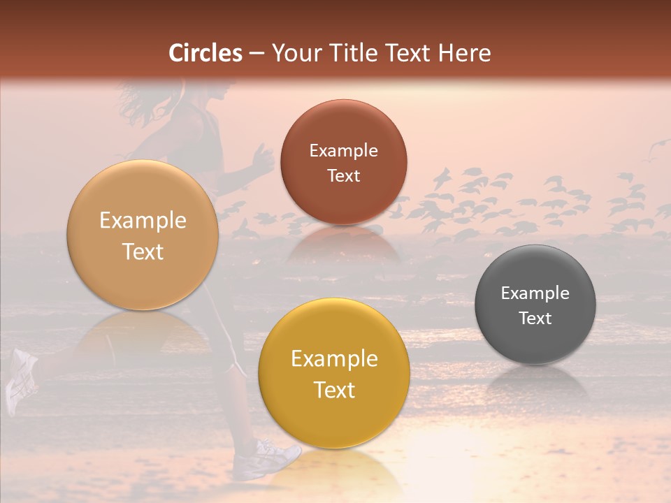 Sweat Runner Shape PowerPoint Template