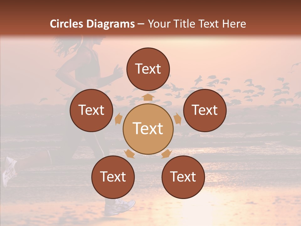 Sweat Runner Shape PowerPoint Template