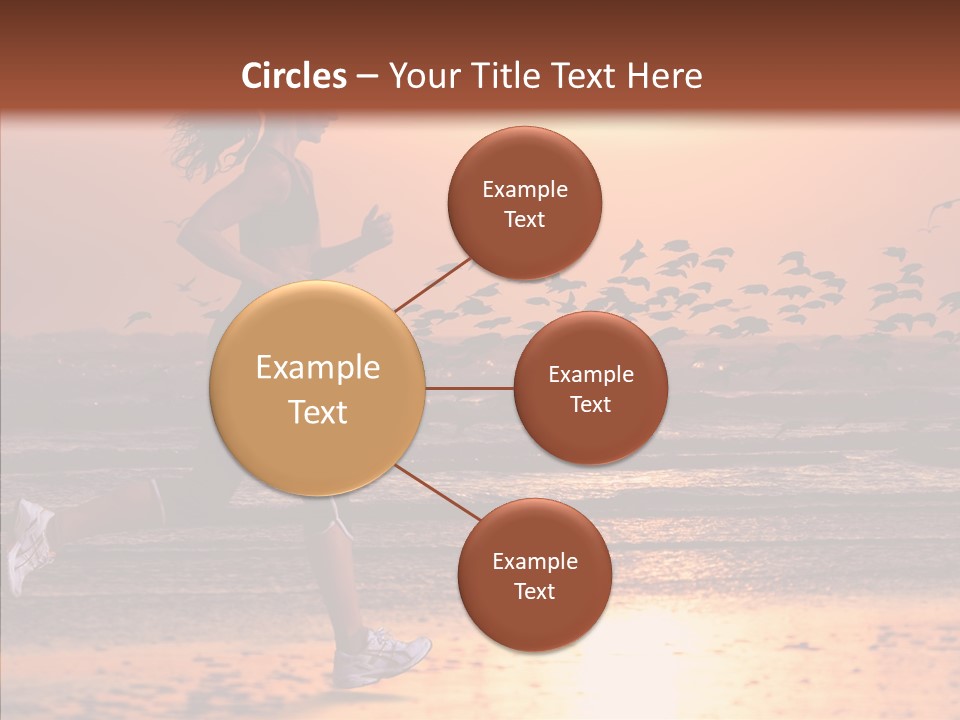 Sweat Runner Shape PowerPoint Template