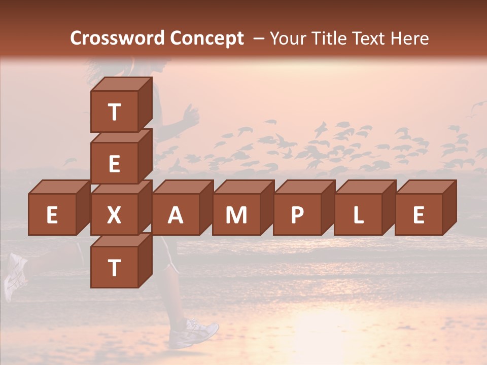 Sweat Runner Shape PowerPoint Template