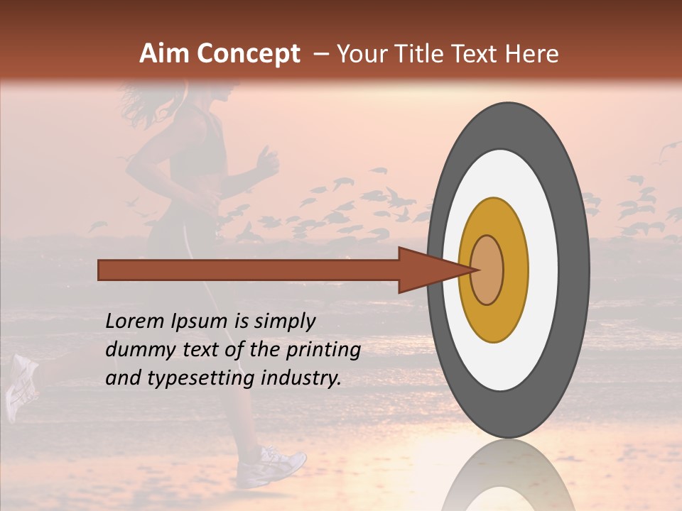 Sweat Runner Shape PowerPoint Template