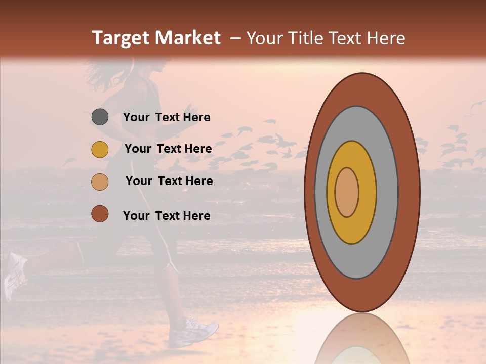 Sweat Runner Shape PowerPoint Template