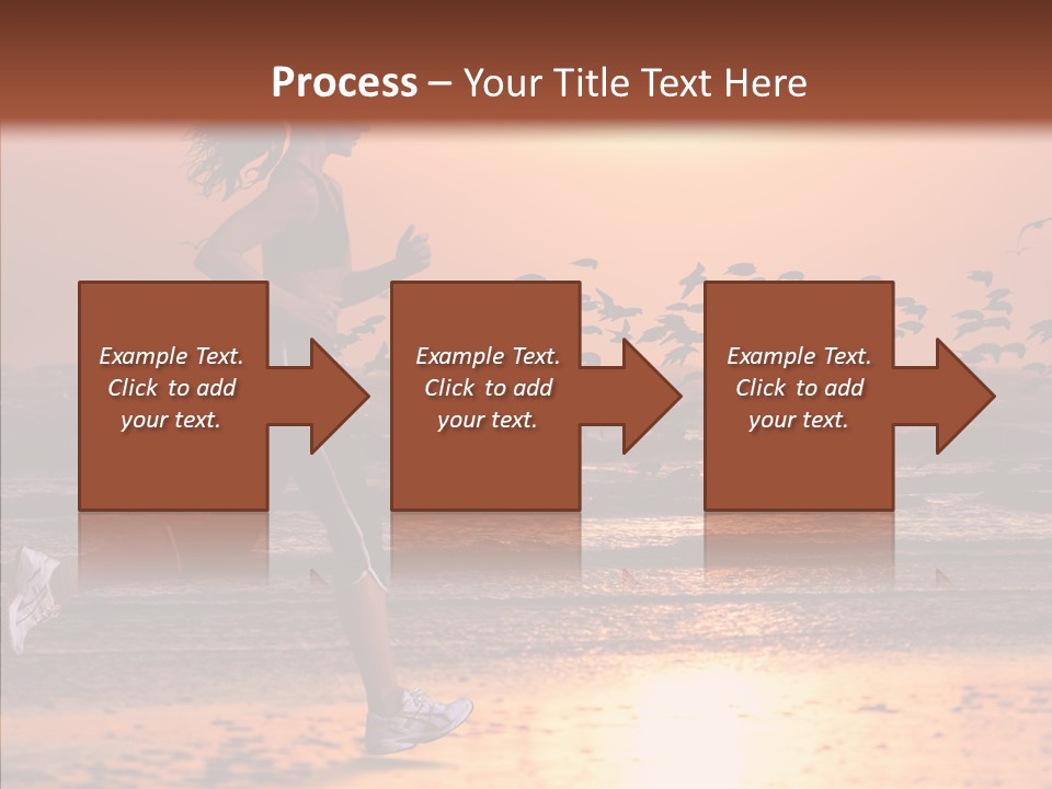 Sweat Runner Shape PowerPoint Template