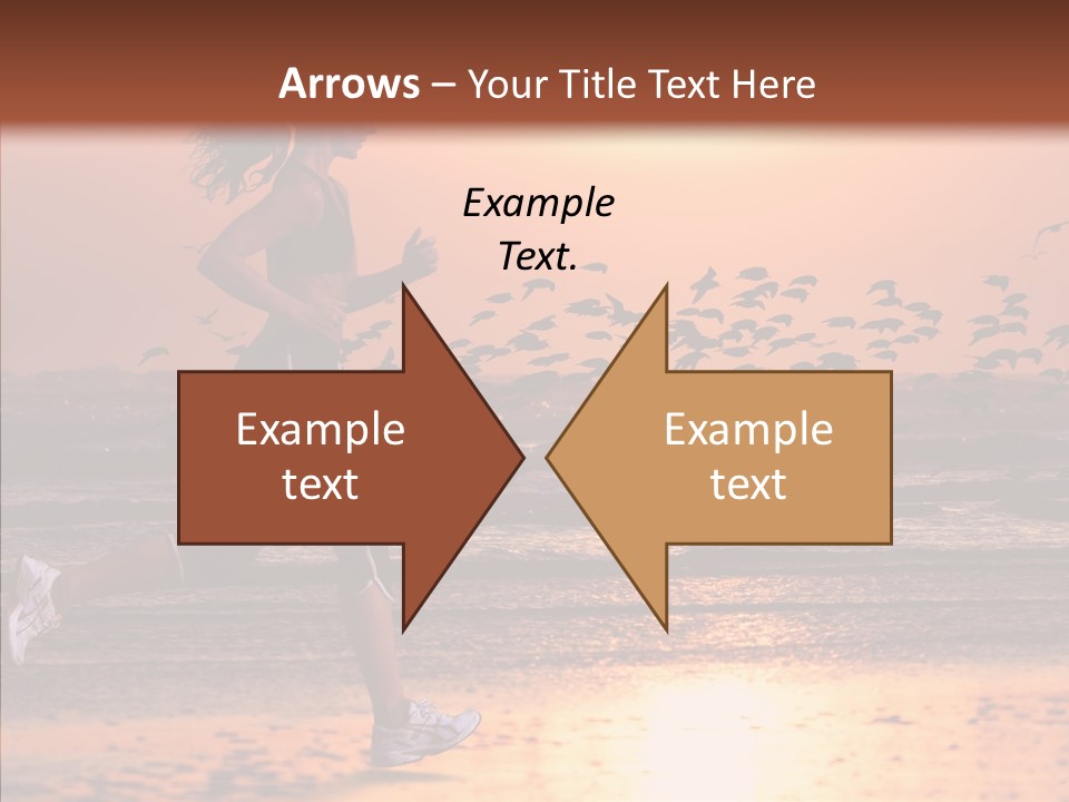 Sweat Runner Shape PowerPoint Template