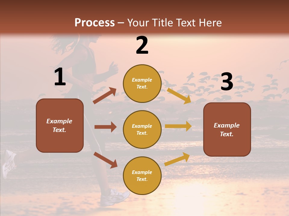 Sweat Runner Shape PowerPoint Template