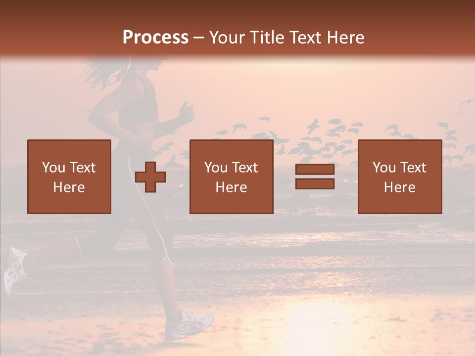 Sweat Runner Shape PowerPoint Template