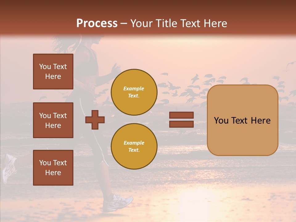 Sweat Runner Shape PowerPoint Template