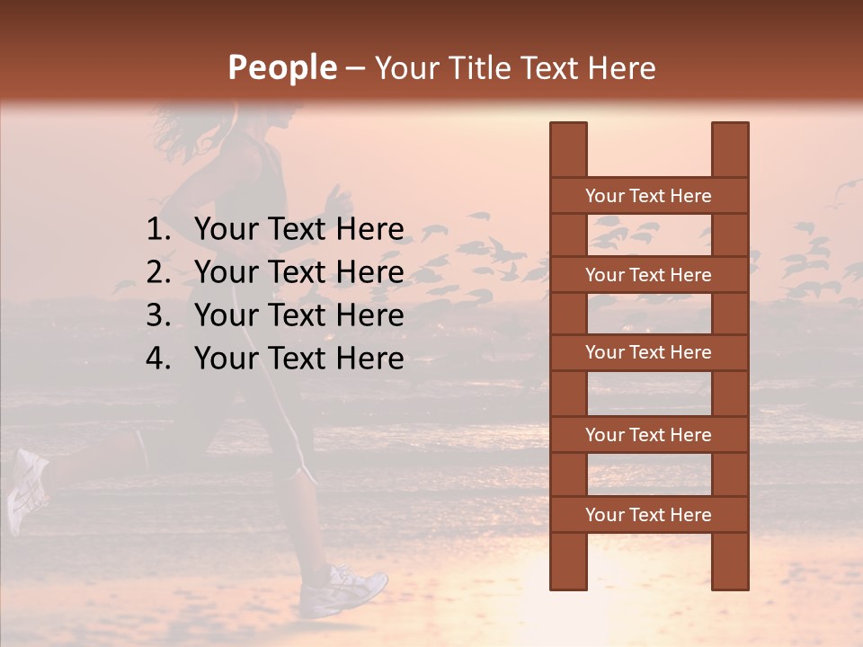 Sweat Runner Shape PowerPoint Template