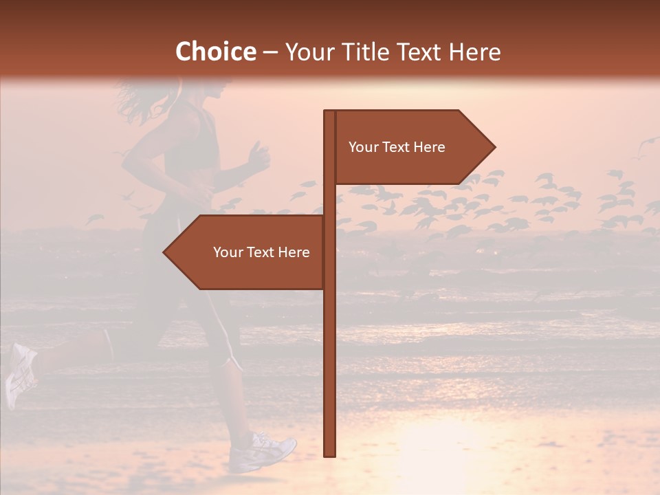 Sweat Runner Shape PowerPoint Template