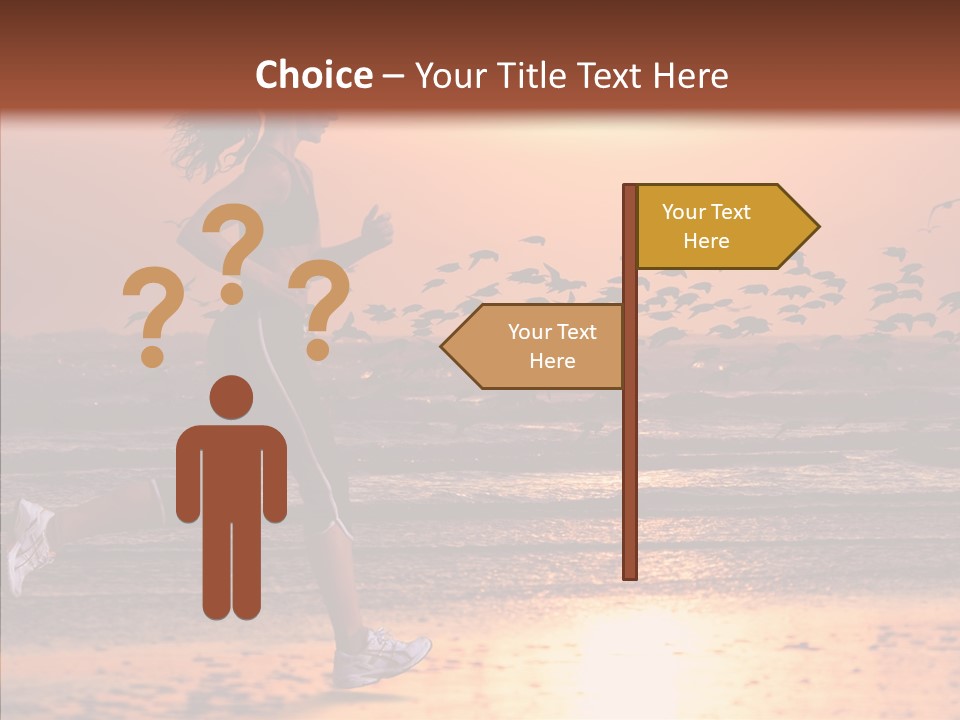 Sweat Runner Shape PowerPoint Template