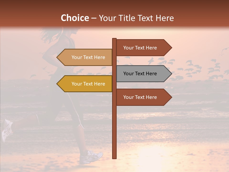 Sweat Runner Shape PowerPoint Template