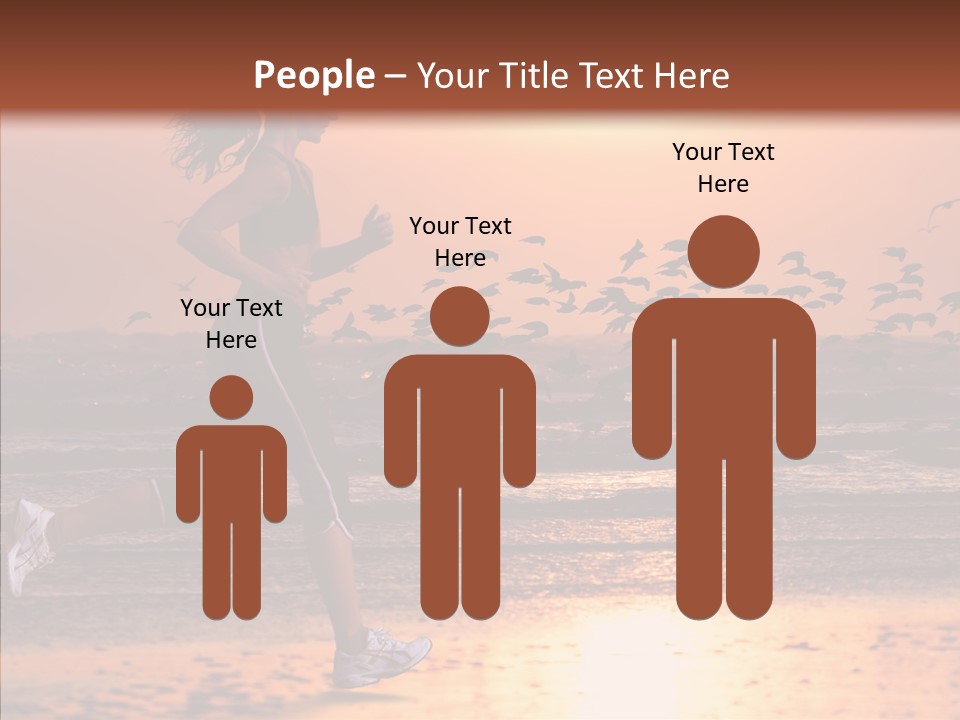 Sweat Runner Shape PowerPoint Template