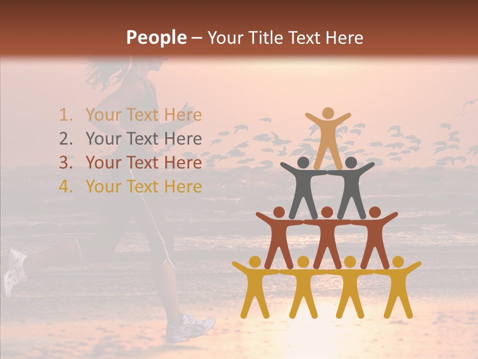 Sweat Runner Shape PowerPoint Template