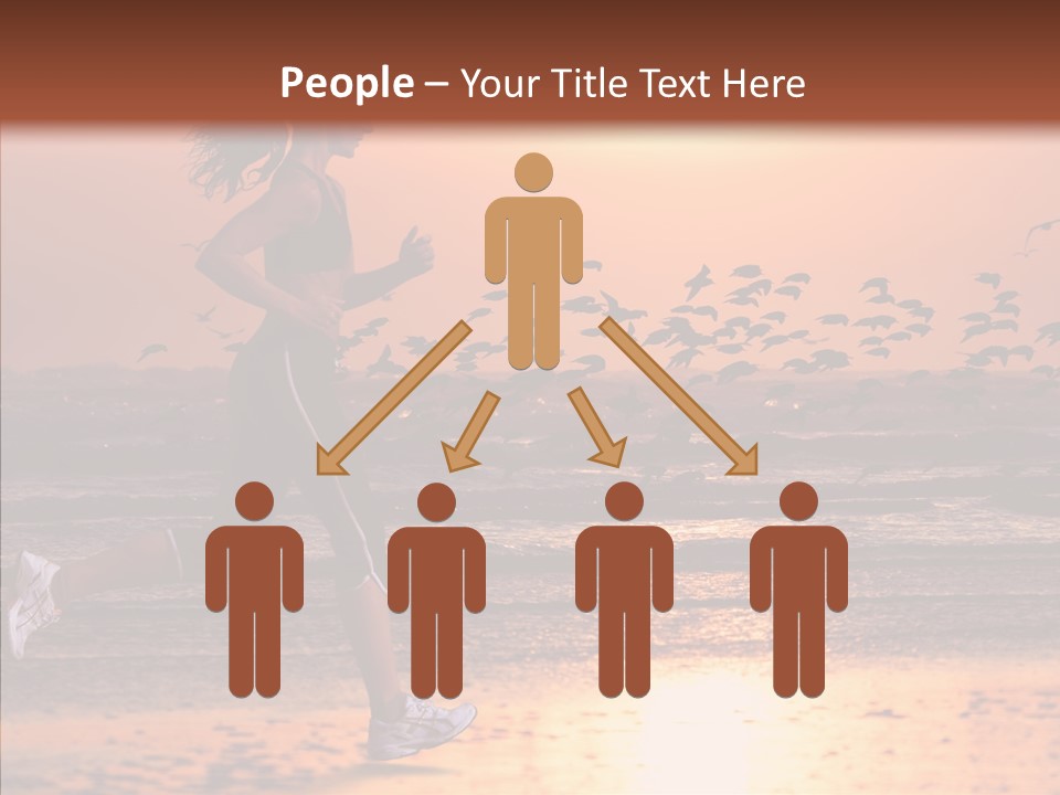 Sweat Runner Shape PowerPoint Template