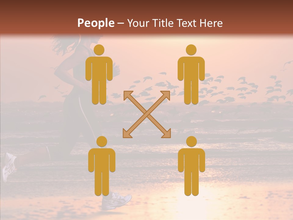 Sweat Runner Shape PowerPoint Template