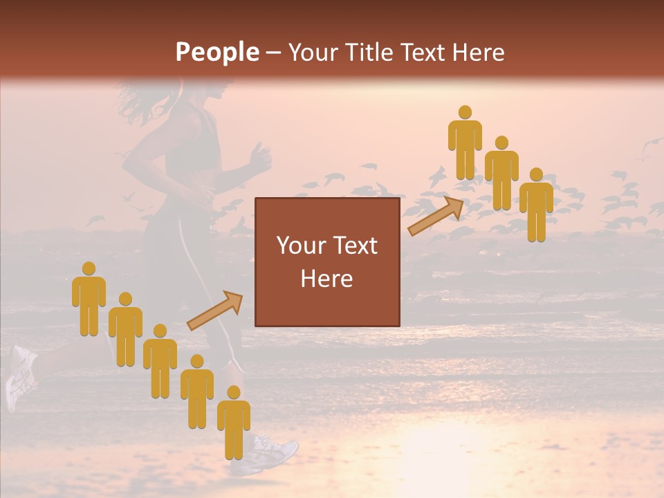 Sweat Runner Shape PowerPoint Template