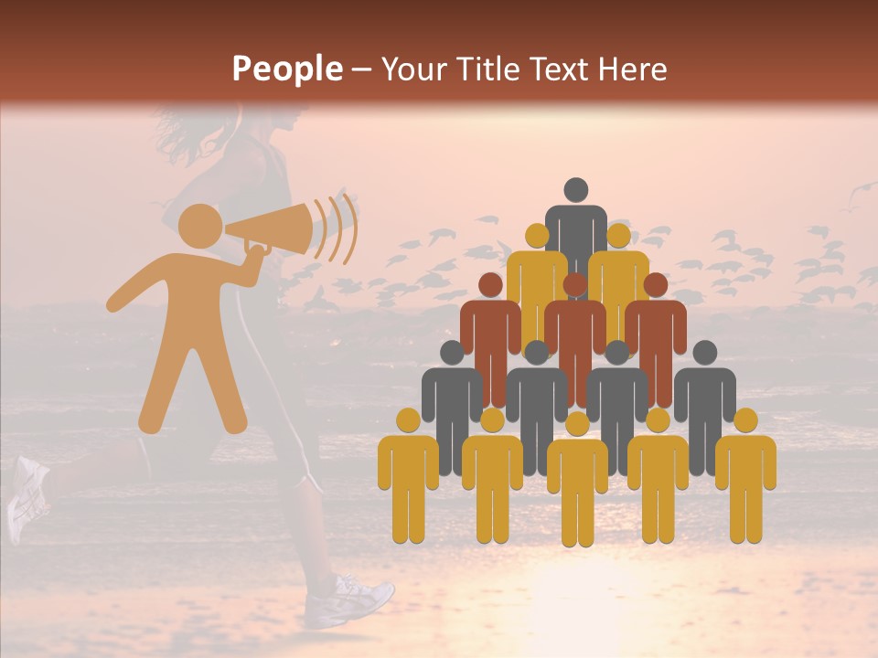 Sweat Runner Shape PowerPoint Template