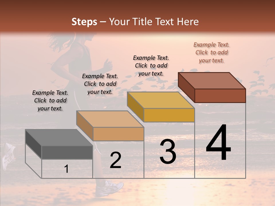 Sweat Runner Shape PowerPoint Template