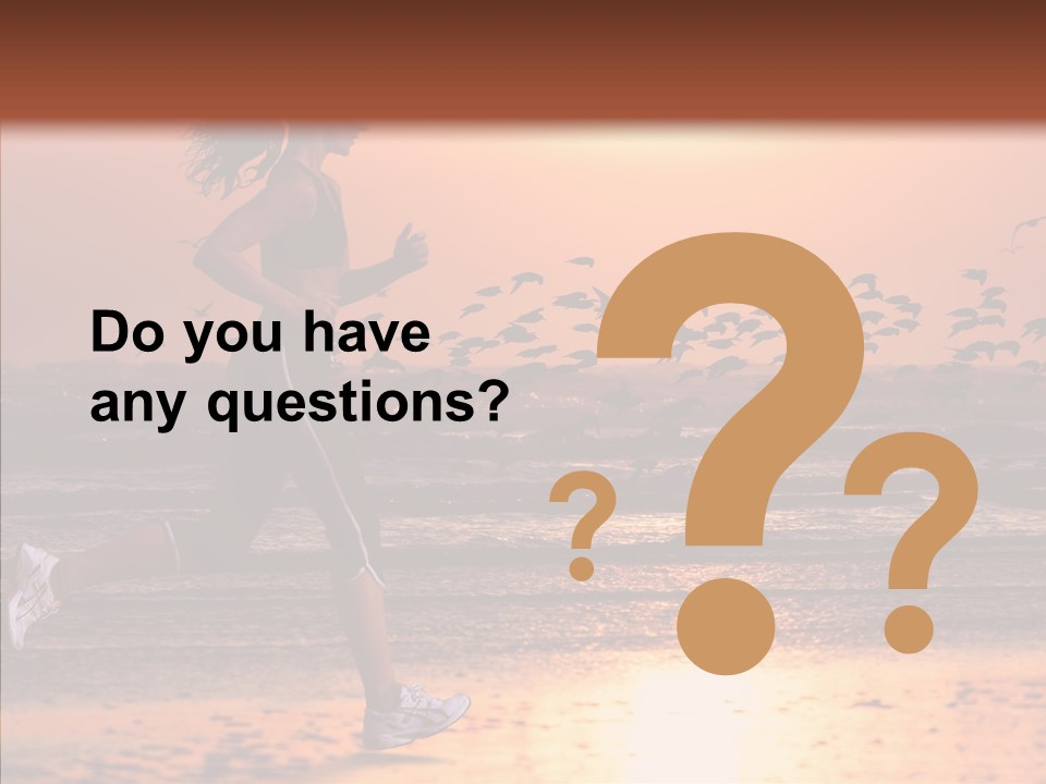 Sweat Runner Shape PowerPoint Template