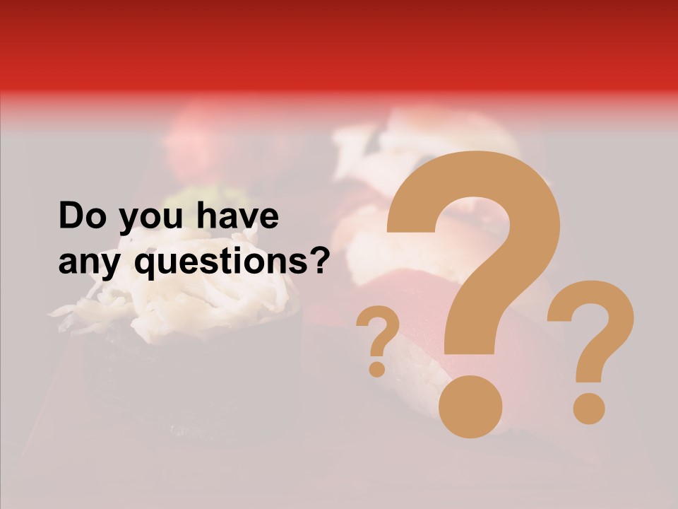 Gourmet Asian Ginger PowerPoint Template